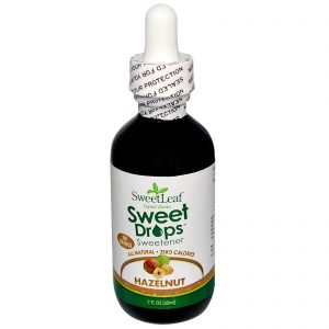 Wisdom Natural, SweetLeaf, Estévia Líquida, Gotas Doces, Avelã, 60 ml (2 fl oz)