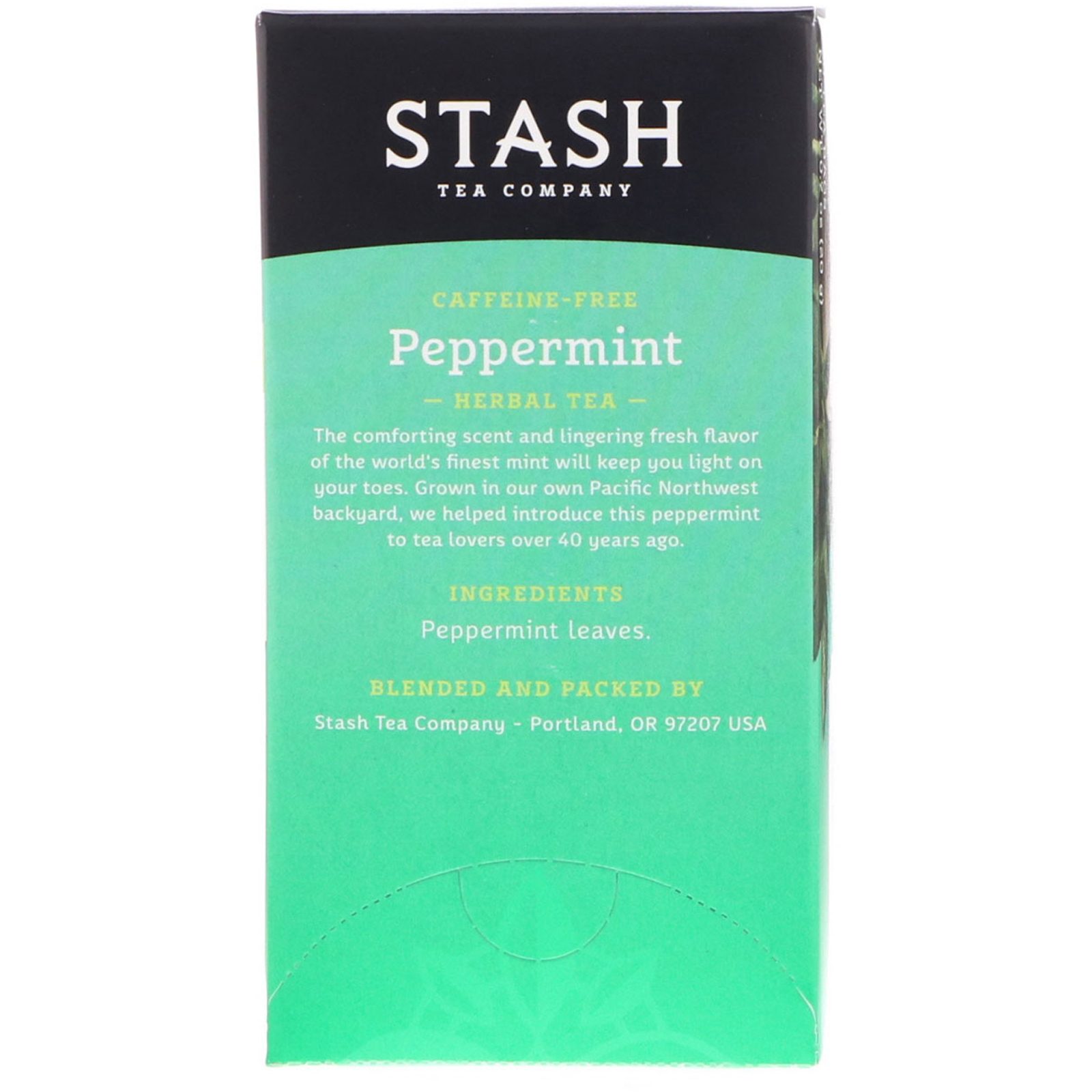 Stash Tea, Herbal Tea, Peppermint, Caffeine Free, 20 Tea Bags, 0.7 oz (20 g) - Imagem 2