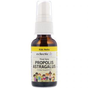 Eclectic Institute, Crianças, Própolis com Astragalus, Spray Para Garganta, 1 fl oz (30 ml)