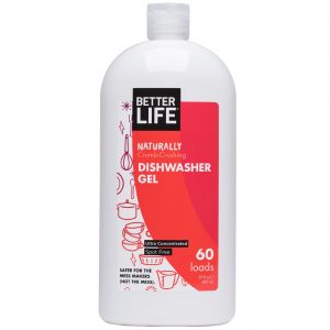 Better Life, Gel Lava-Louças Tritura-Migalhas Naturalmente, Sem Cheiro, 60 Carregamentos, 30 oz (887 ml)