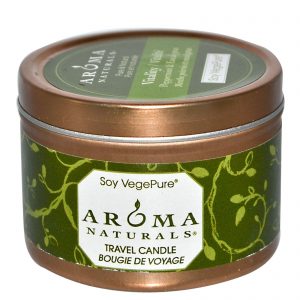 Aroma Naturals, Soy VegePure, Vitalidade, Vela para Viagens, Hortelã e Eucalipto, 2,8 oz (79,38 g)