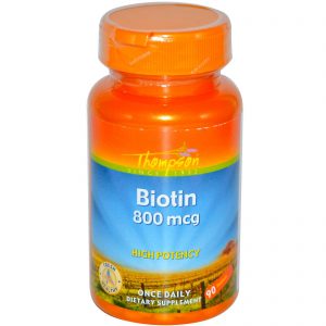 Thompson, Biotina, 800 mcg, 90 Comprimidos