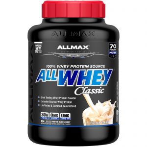 ALLMAX Nutrition, AllWhey Classic, 100% Proteína de soro de leite, Baunilha francesa, 5 lbs (2,27 kg)