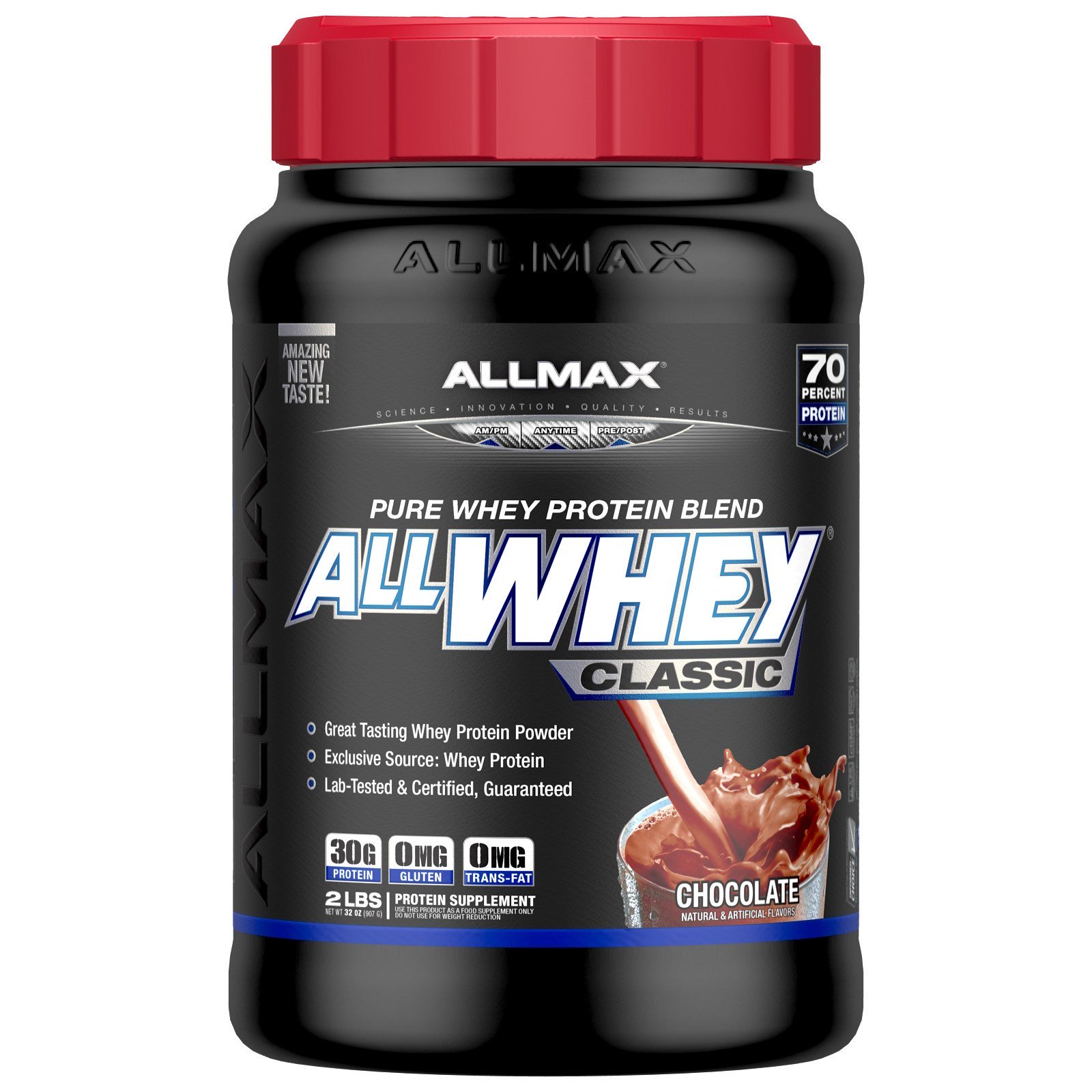 ALLMAX Nutrition, AllWhey Classic, 100% Proteína Whey, Chocolate, 907 g (2 lbs)