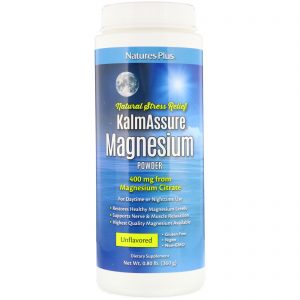 Nature's Plus, KalmAssure Magnésio em Pó, Sem Sabor, 400 mg, 360 g (0,80 lb)