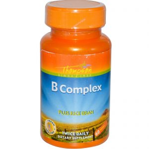 Thompson, Complexo B, Farelo de Arroz Plus, 60 Comprimidos