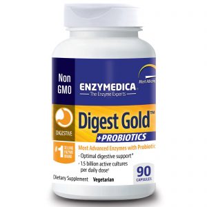 Enzymedica, Digestão Ouro + Probióticos, 90 Cápsulas
