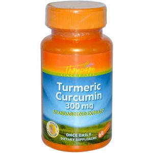 Thompson, Cúrcuma Curcumina, 300 mg, 60 Cápsulas