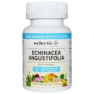 Eclectic Institute, Echinacea Angustifolia, 325 mg, 90 Non-GMO Veg Caps