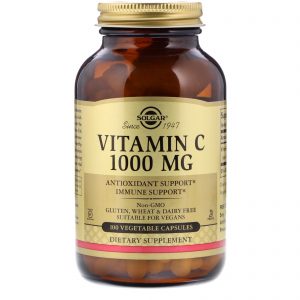 Solgar, Vitamina C, 1.000mg, 100 Cápsulas Vegetais