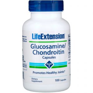 Life Extension, Cápsulas de Glucosamina/Condroitina, 100 Cápsulas