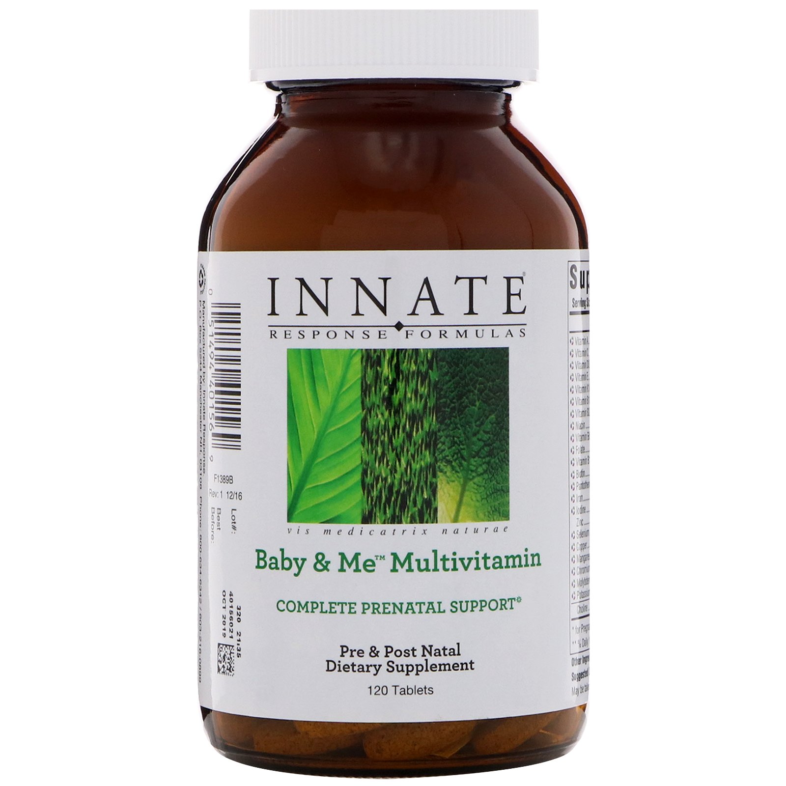Innate Response Formulas, Baby & Me Multivitaminas, 120 Comprimidos