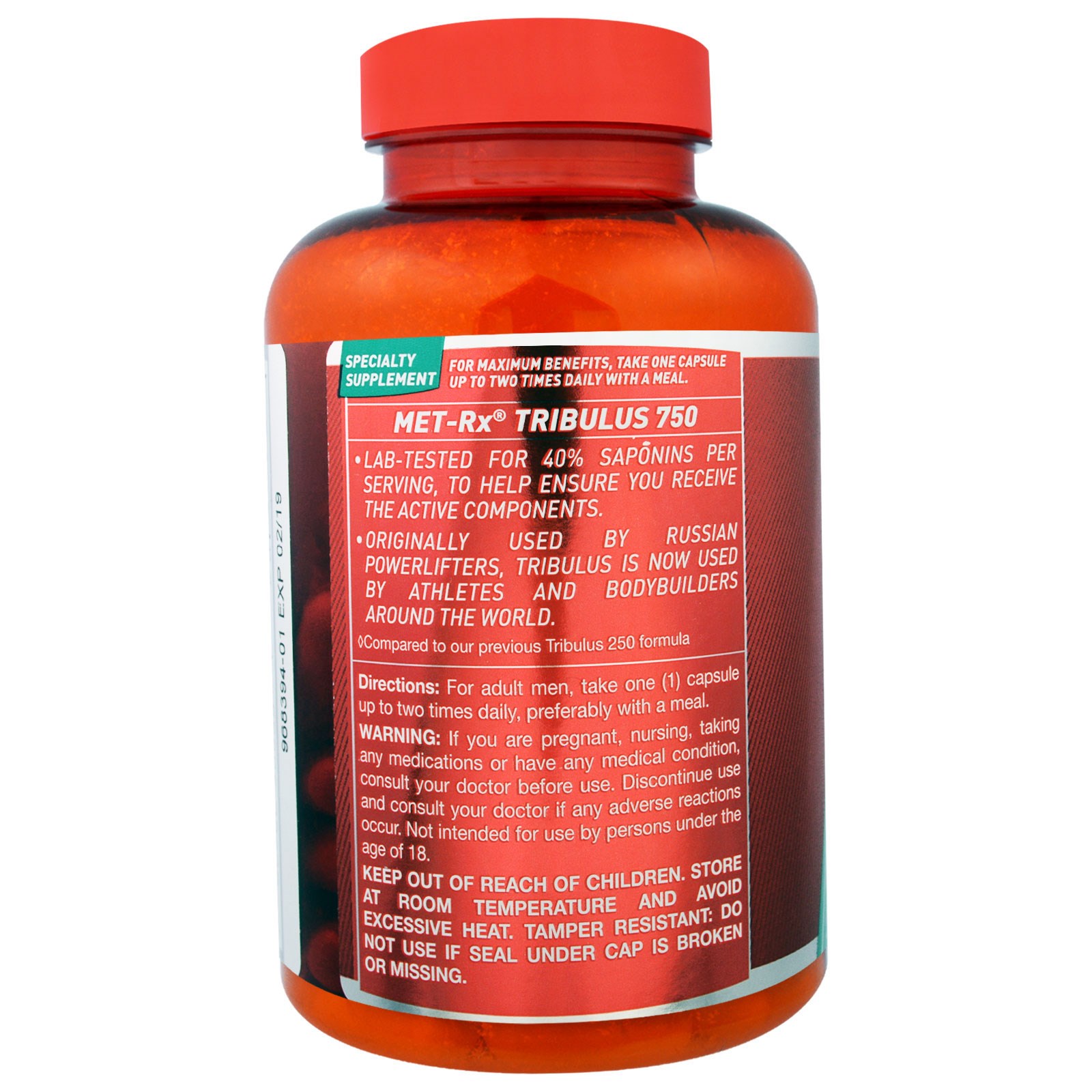 MET-Rx, Tribulus 750, 90 Cápsulas - Imagem 3