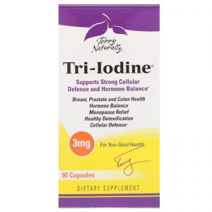 EuroPharma, Terry Naturally, Tri-iodo, 3 mg, 90 Cápsulas