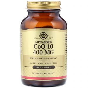 Solgar, Megasorb CoQ-10, 400 mg, 60 Cápsulas Softgel