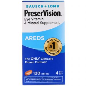 Bausch & Lomb, PreserVision, AREDS, 120 Comprimidos
