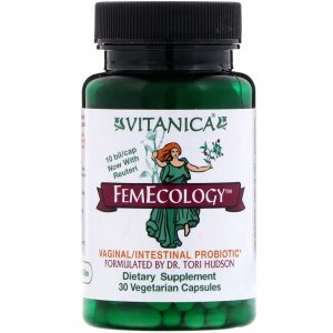 Vitanica, FemEcology, Auxílio Vaginal/Intestinal, 30 Cápsulas Vegetais
