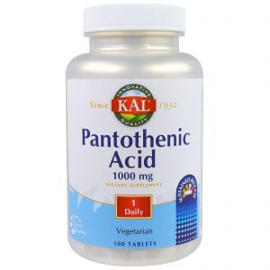 KAL, Ácido Pantotênico, 1000 mg, 100 Comprimidos