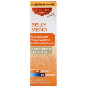 Bioray, Belly Mend, Suporte Intestinal, Sem Álcool, 2 fl oz (60 ml)