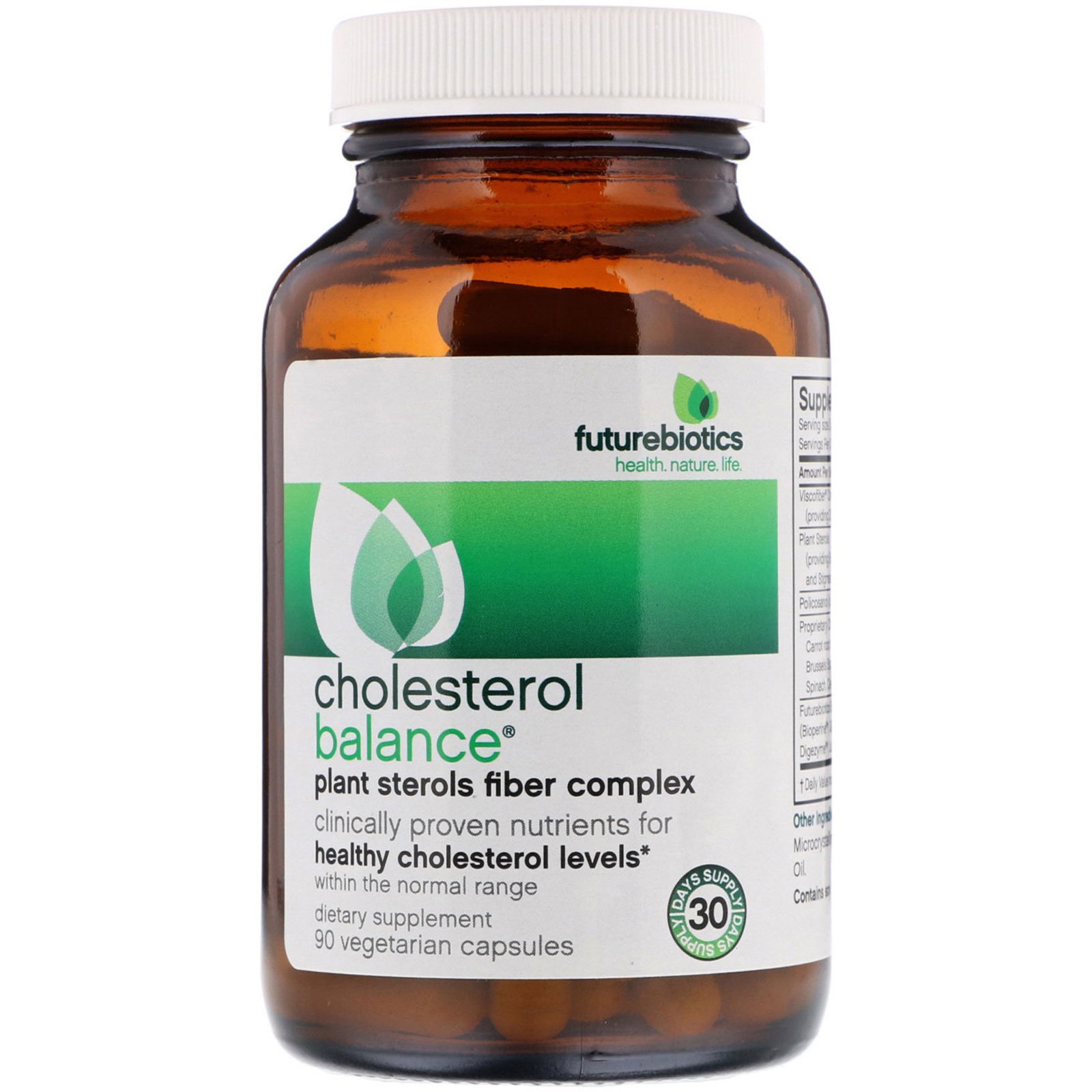 FutureBiotics, Cholesterol Balance, 90 Cápsulas Vegetarianas - Imagem 2
