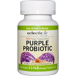 Eclectic Institute, Probiótico púrpura, 300 mg, 90 Cápsulas