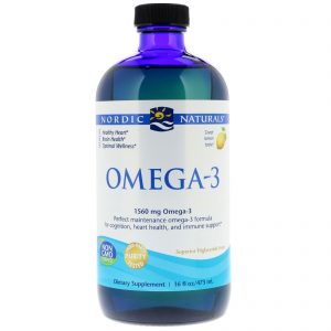 Nordic Naturals, Ômega-3, Limão, 1.560 mg, 473 ml (16 fl oz)