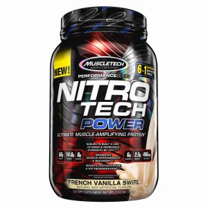 Muscletech Nitro Tech Power, Baunilha francesa - 2 lbs/ 907 Kg