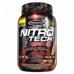 MuscleTech Nitro Tech Ripped, Fudge De Chocolate Brownie - 2 lbs/ 907 g