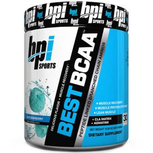 BPI BEST BCAA, Framboesa azul - 30 Servings