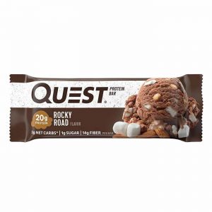 Quest Nutrition, QuestBar® Barra de Proteína, Rocky Road - 12 Barras (60 g Cada)
