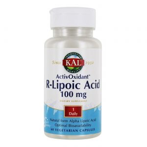 Kal, ActivOxidant™ Ácido R-Lipóico - 100 mg - 60 Cápsulas Vegetarianas