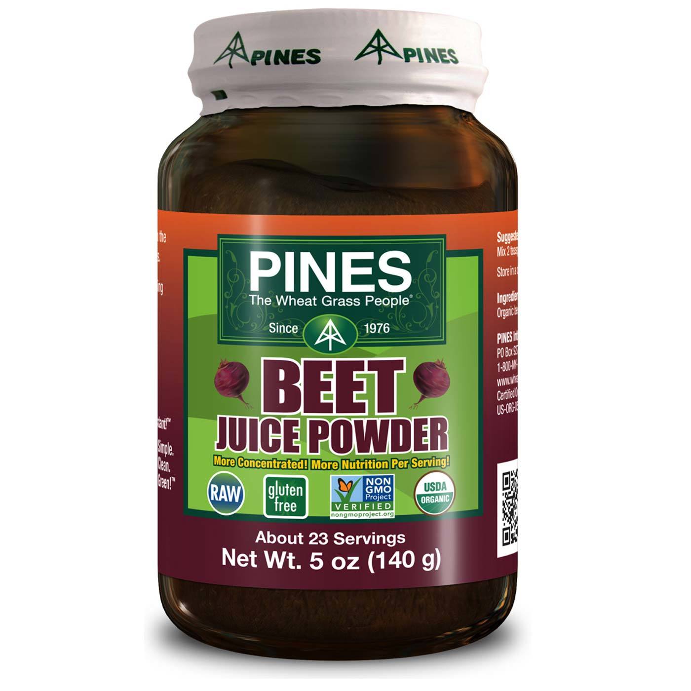 Pines International, Suco de Beterraba em Pó - 140 g (5 oz)