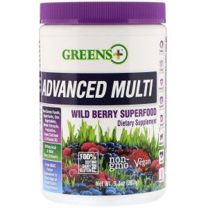 Greens Plus, Superalimento de Frutas Silvestres Multi Avançado, 267 g (9,4 oz) de Pó Verde