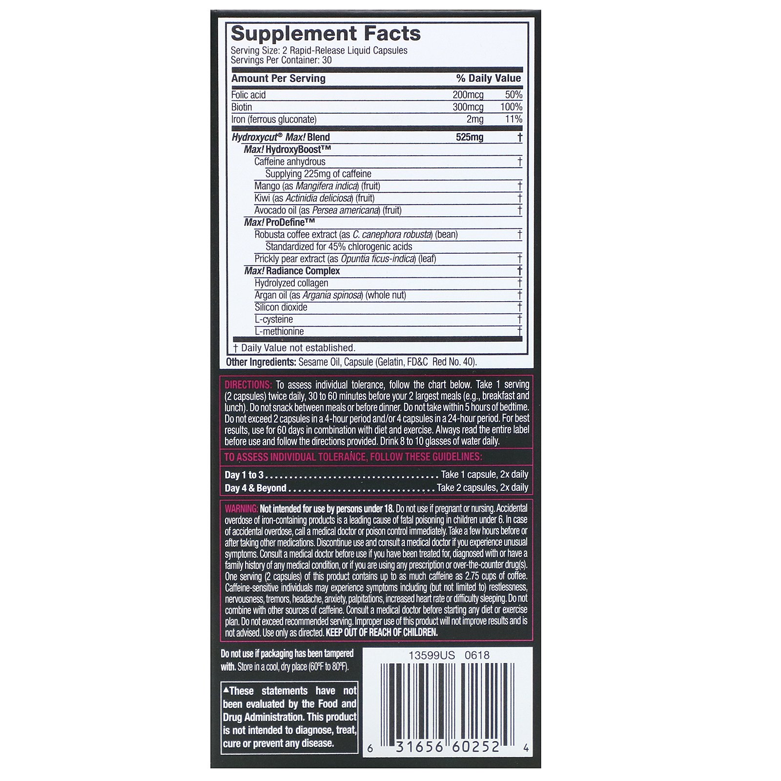 Hydroxycut, Max! For Women, 60 Rapid-Release Liquid Capsules - Imagem 3