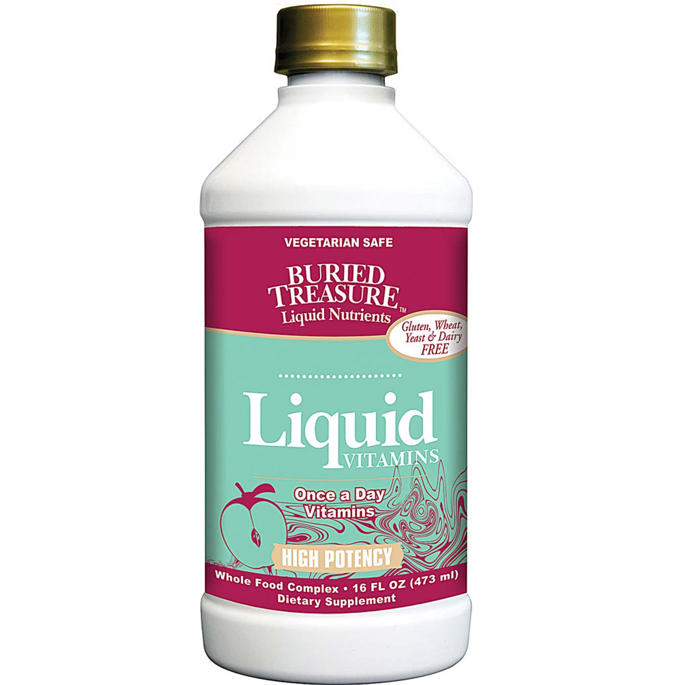 Buried Treasure, Vitaminas Líquidas de Alta Potência - 473 ml