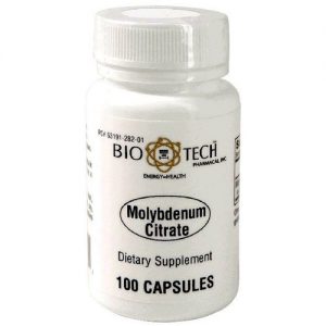 BioTech Pharmacal, Citrato de molibdênio - 100 Cápsulas