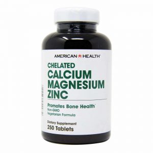 American Health, Cálcio Magnésio e Zinco Quelato - 250 Comprimidos