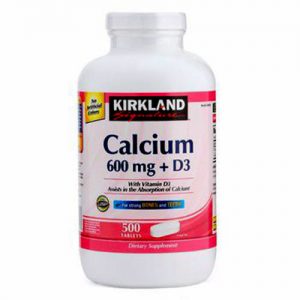 Kirkland Signature Cálcio 600 mg + D3 - 500 Tabletes