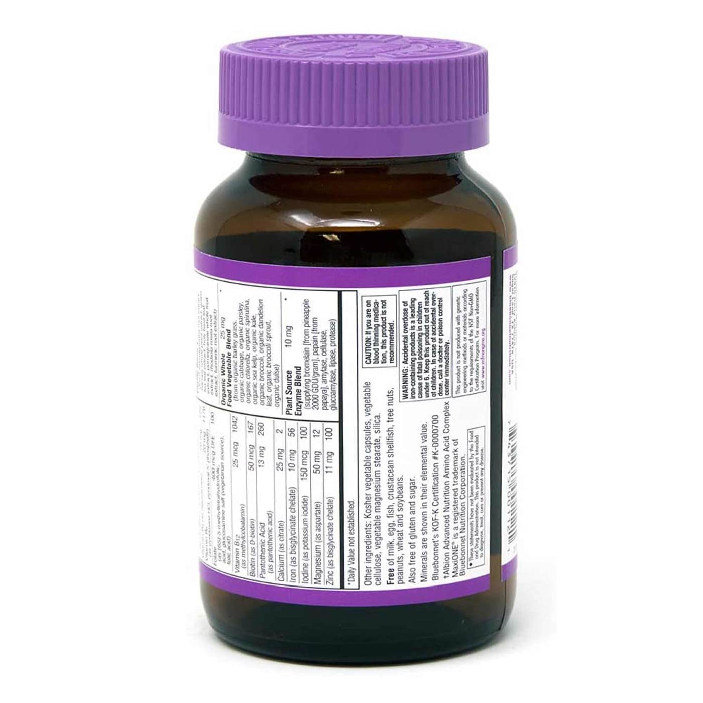 Bluebonnet Nutrition MAXI One, Com ferro - 60 Caplets - Imagem 3