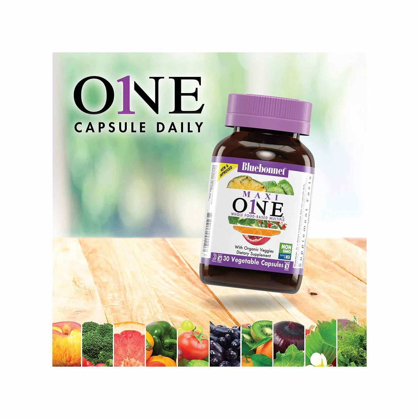 Bluebonnet Nutrition MAXI One, Com ferro - 60 Caplets - Imagem 6