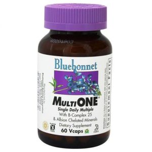 Bluebonnet Nutrition, MultiONE®, Com Ferro - 60 Cápsulas Vegetais