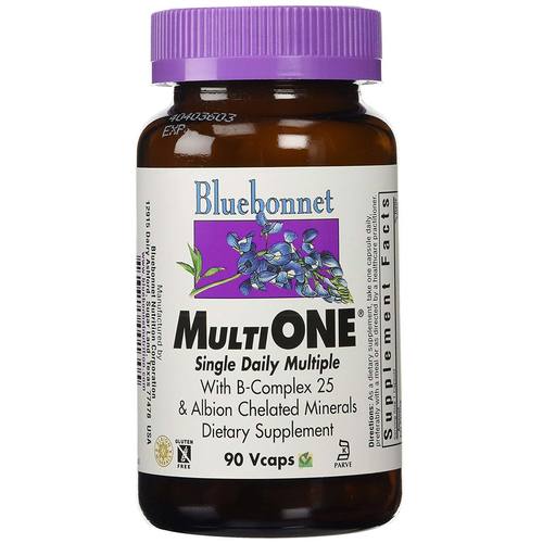 Bluebonnet Nutrition MultiONE, Com ferro - 90 Veggie Cápsulas