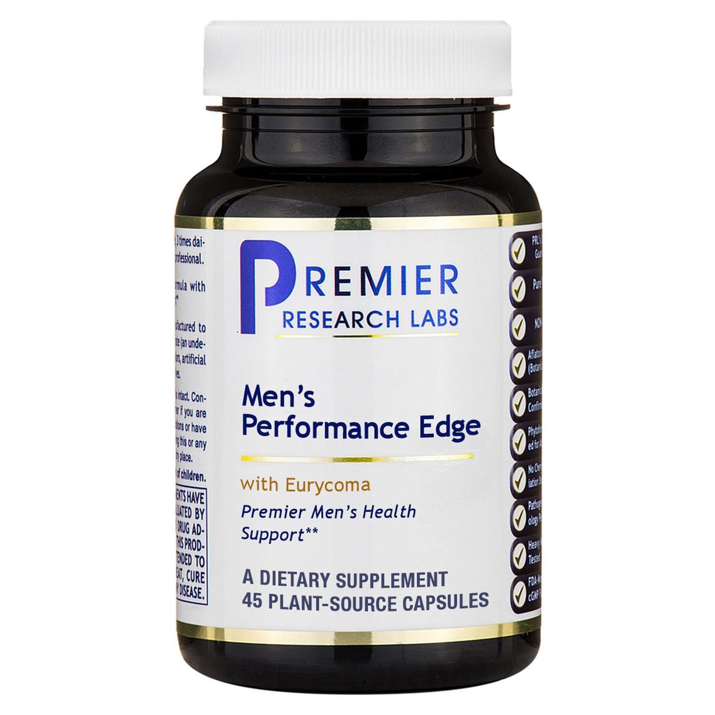 Premier Research Labs Edge de desempenho masculino - 45 cápsulas vegetais