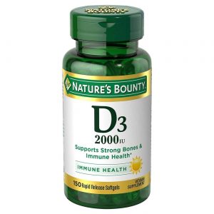 Nature's Bounty Vitamina D3 - 50 mcg (2.000 UI) - 150 Cápsulas