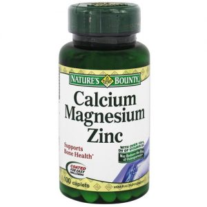 Nature's Bounty, Cálcio Magnésio Zinco - 100 Cápsulas