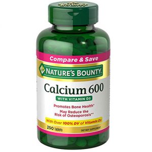 Nature's Bounty, Cálcio 600 - 250 Tabletes