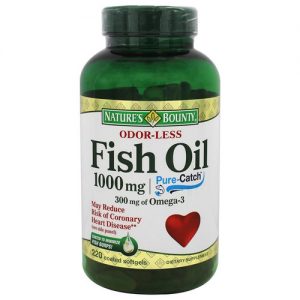 Nature's Bounty - Óleo de Peixe sem odor - 1,000 mg - 220 Cápsulas em Gel revestidas