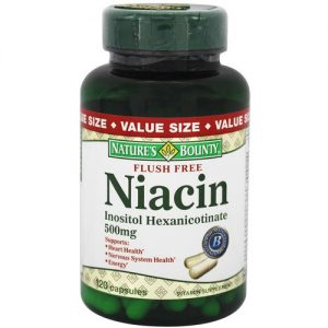 Nature's Bounty, Niacina, Sem Flush - 500 mg - 120 Cápsulas