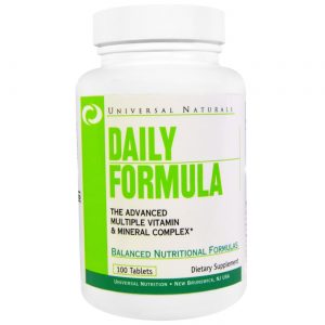Universal Nutrition, Multivitamínico Fórmula Diária - 100 Tabletes