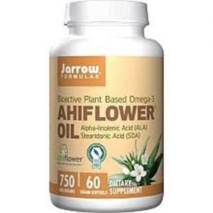 Jarrow Formulas, Óleo de Ahiflower - 750 mg - 60 Cápsulas em gel veganas